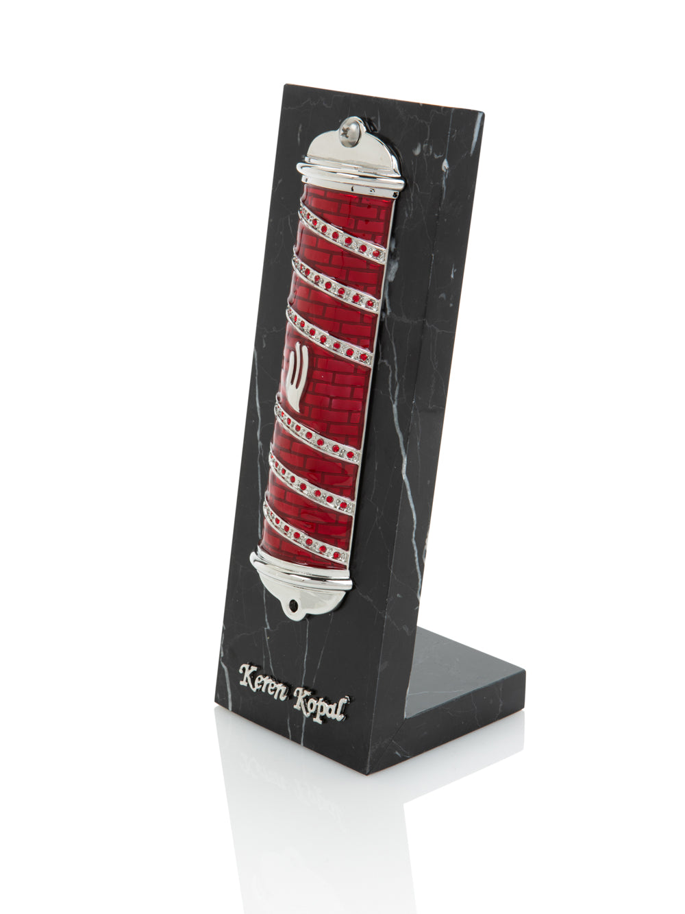 Red Modern Mezuzah