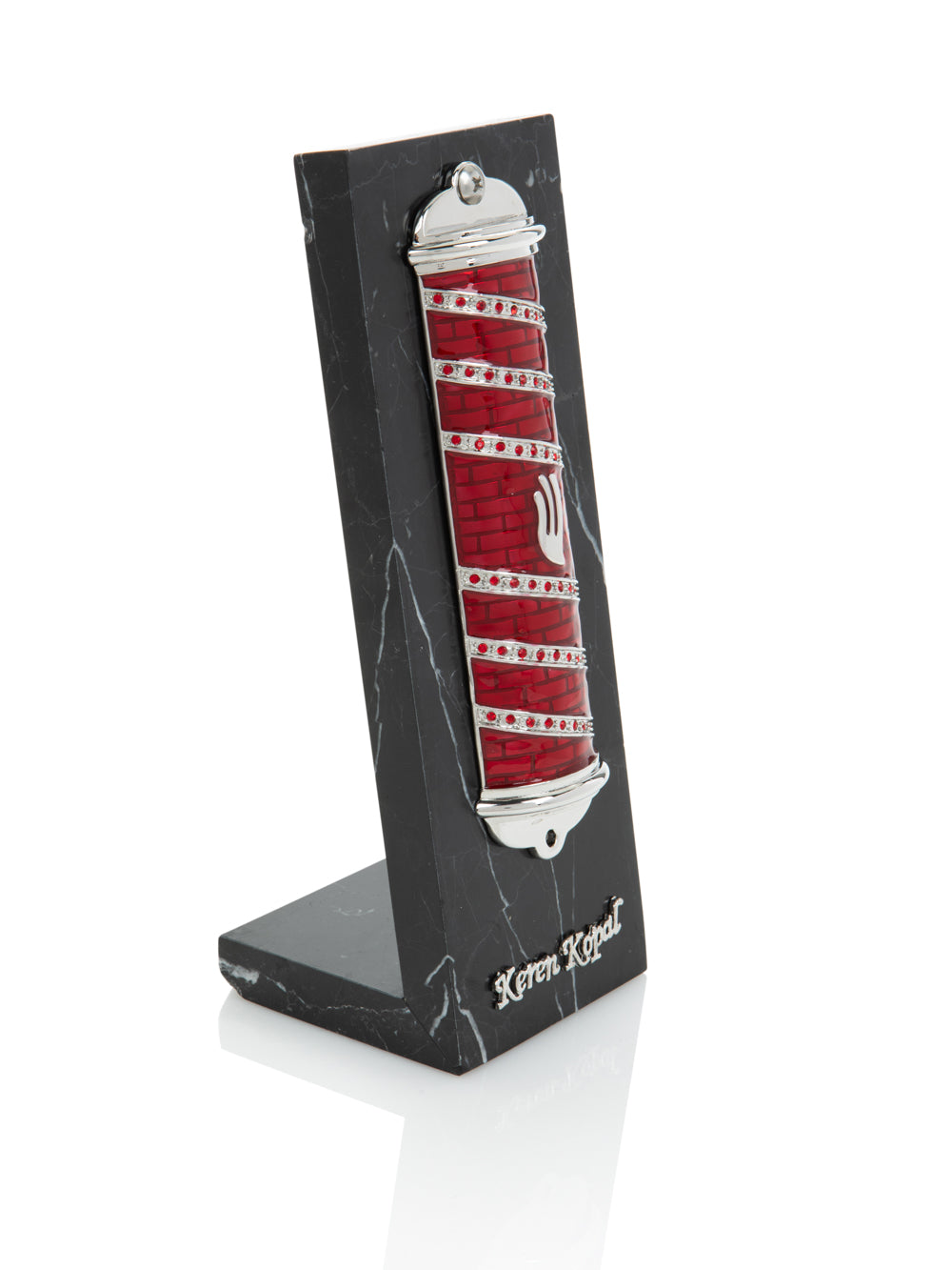 Red Modern Mezuzah