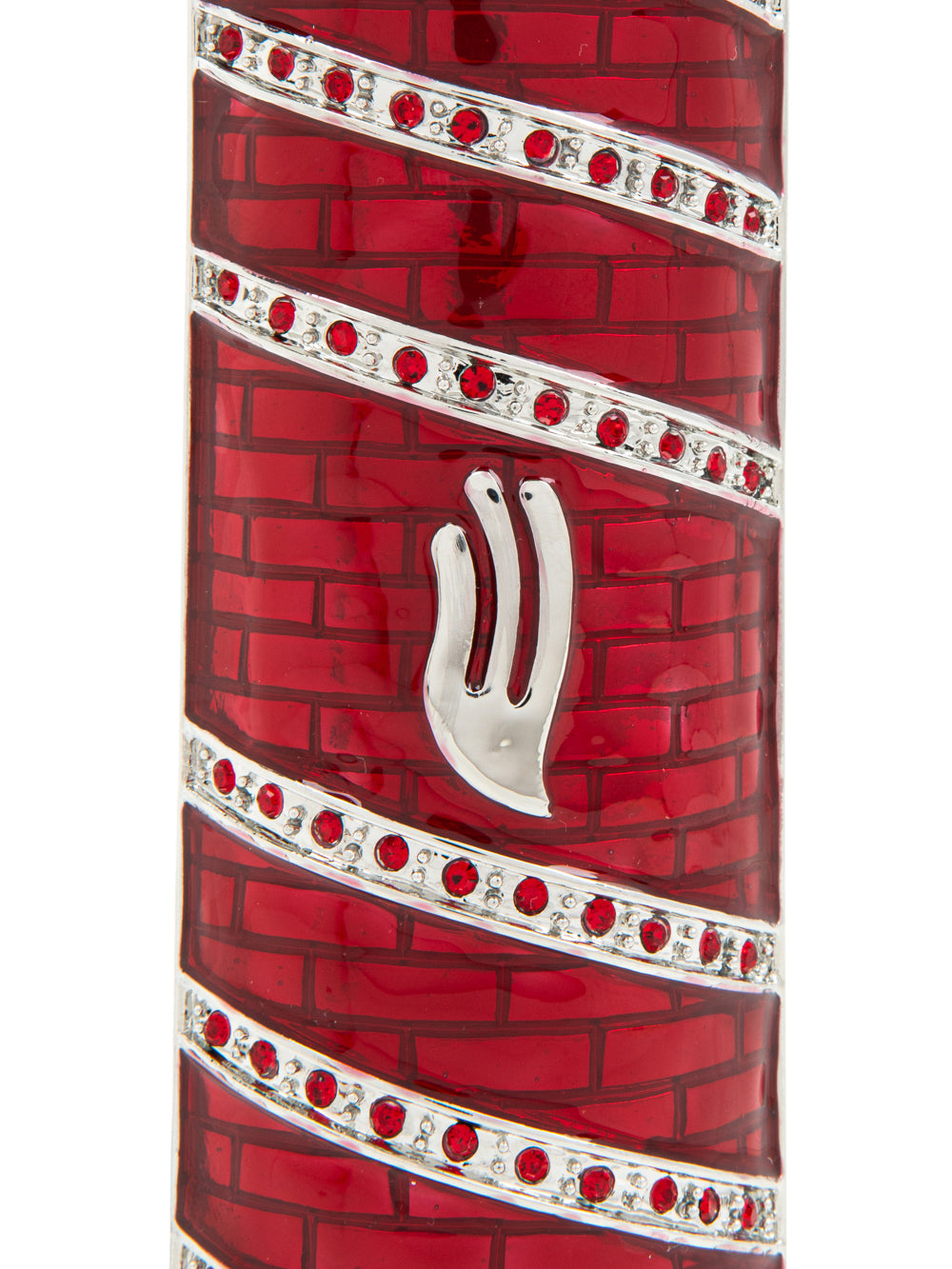 Red Modern Mezuzah