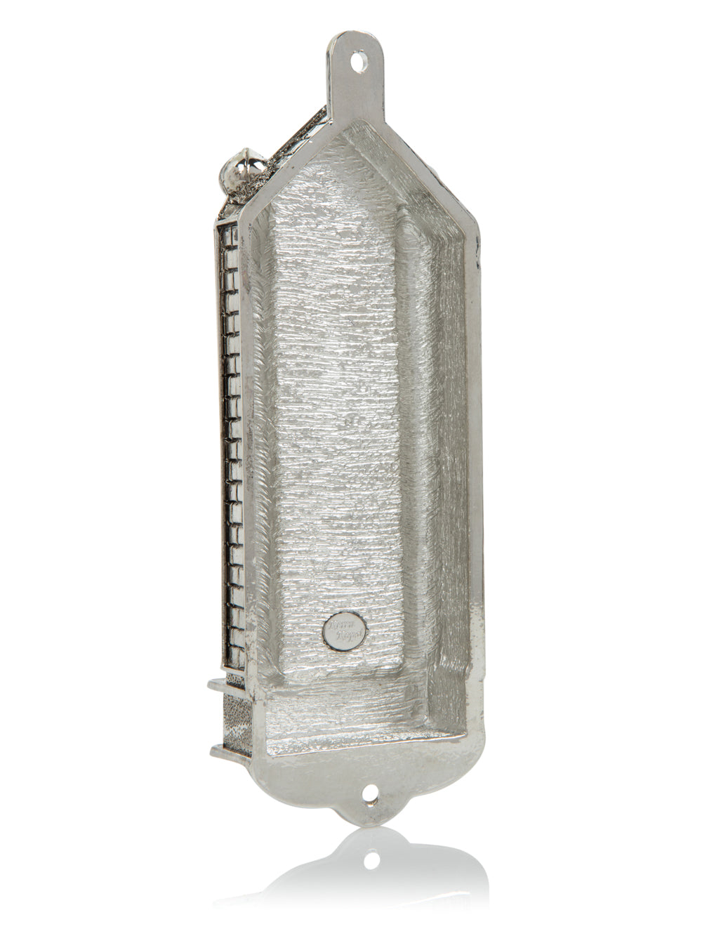 Silver Holy Ark style Mezuzah