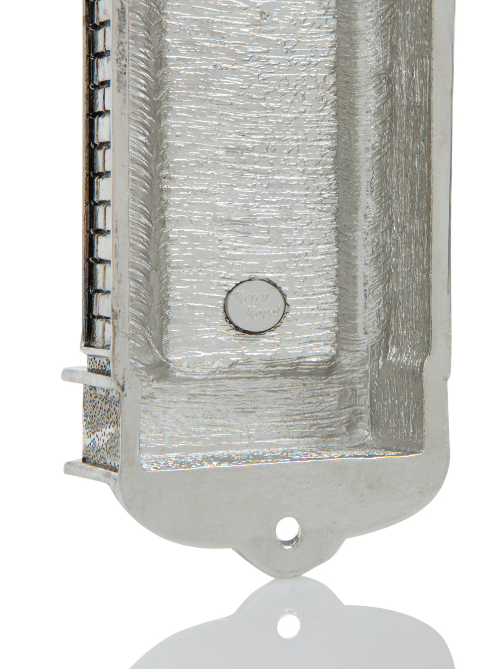Silver Holy Ark style Mezuzah