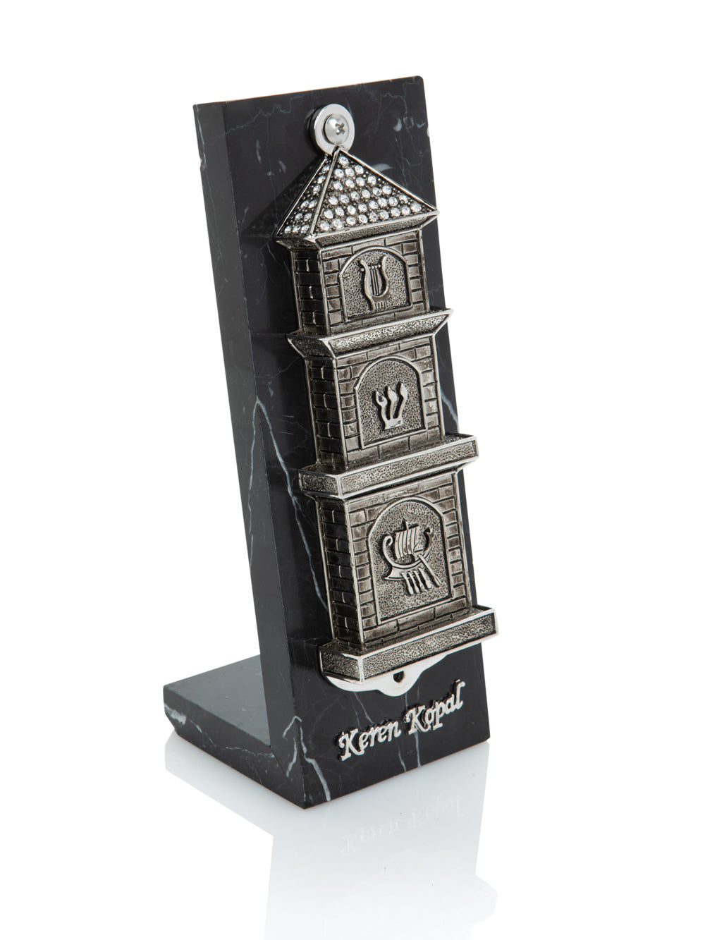 Silver Contemporary Synagogue style Mezuzah