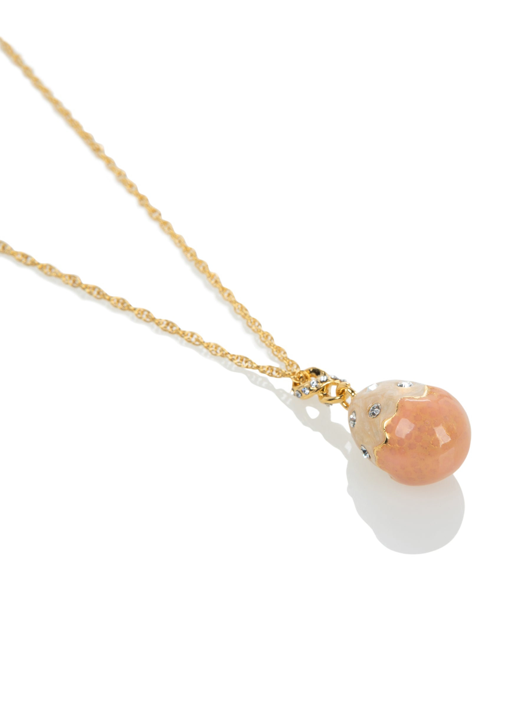 Pink Egg Pendant Necklace