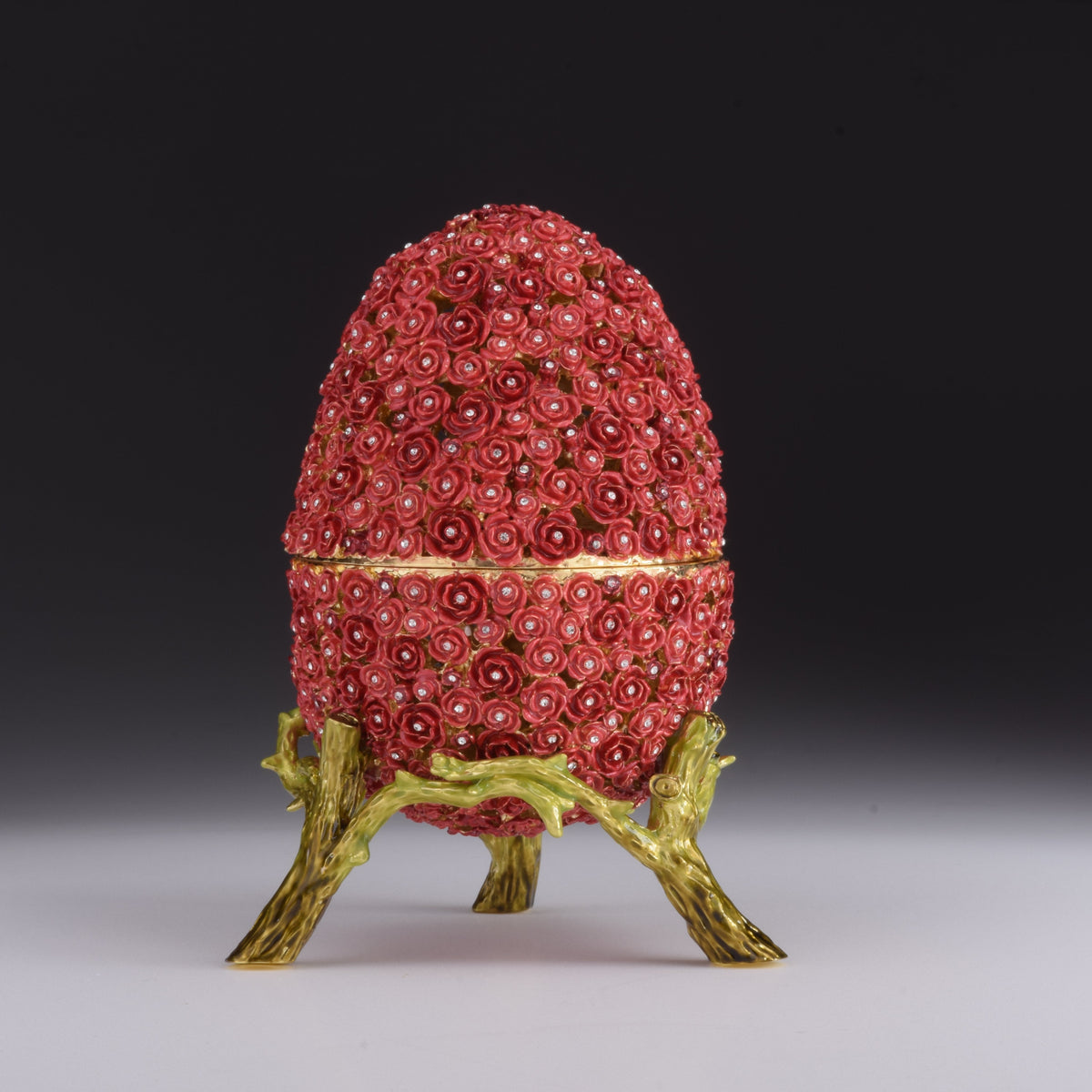 Red Flowers Faberge Egg