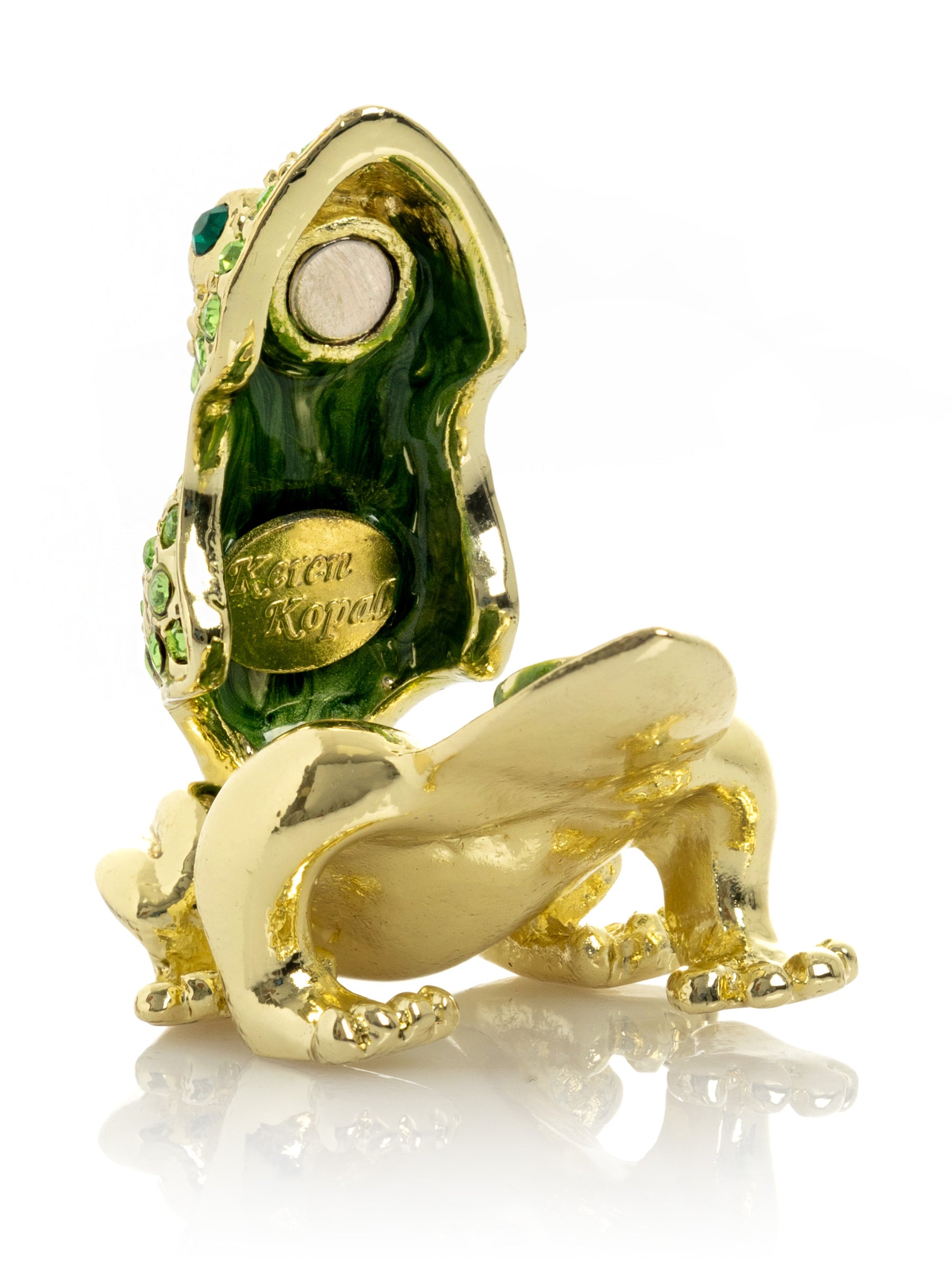 Green and Gold Sitting Toad