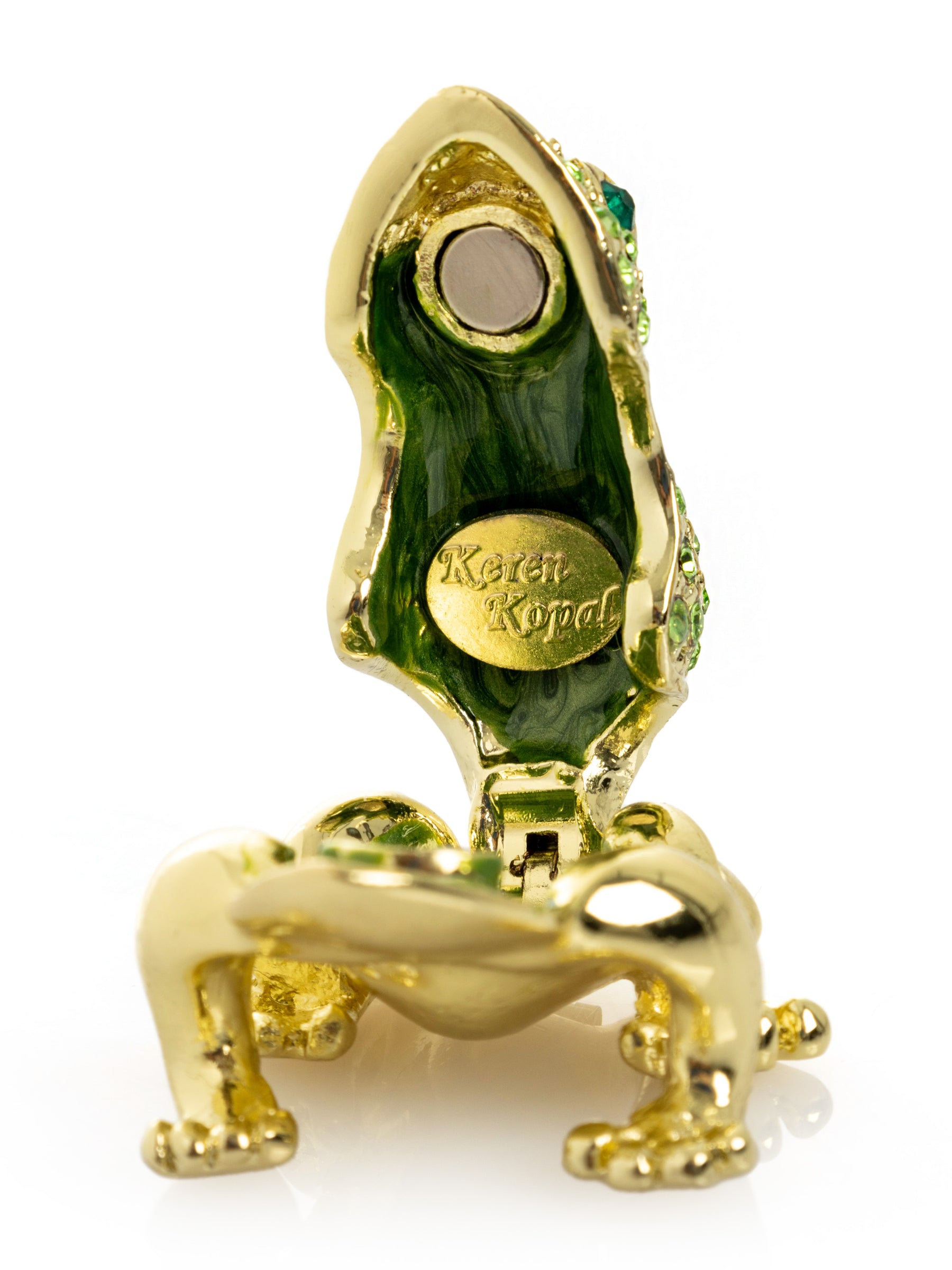 Green and Gold Sitting Toad