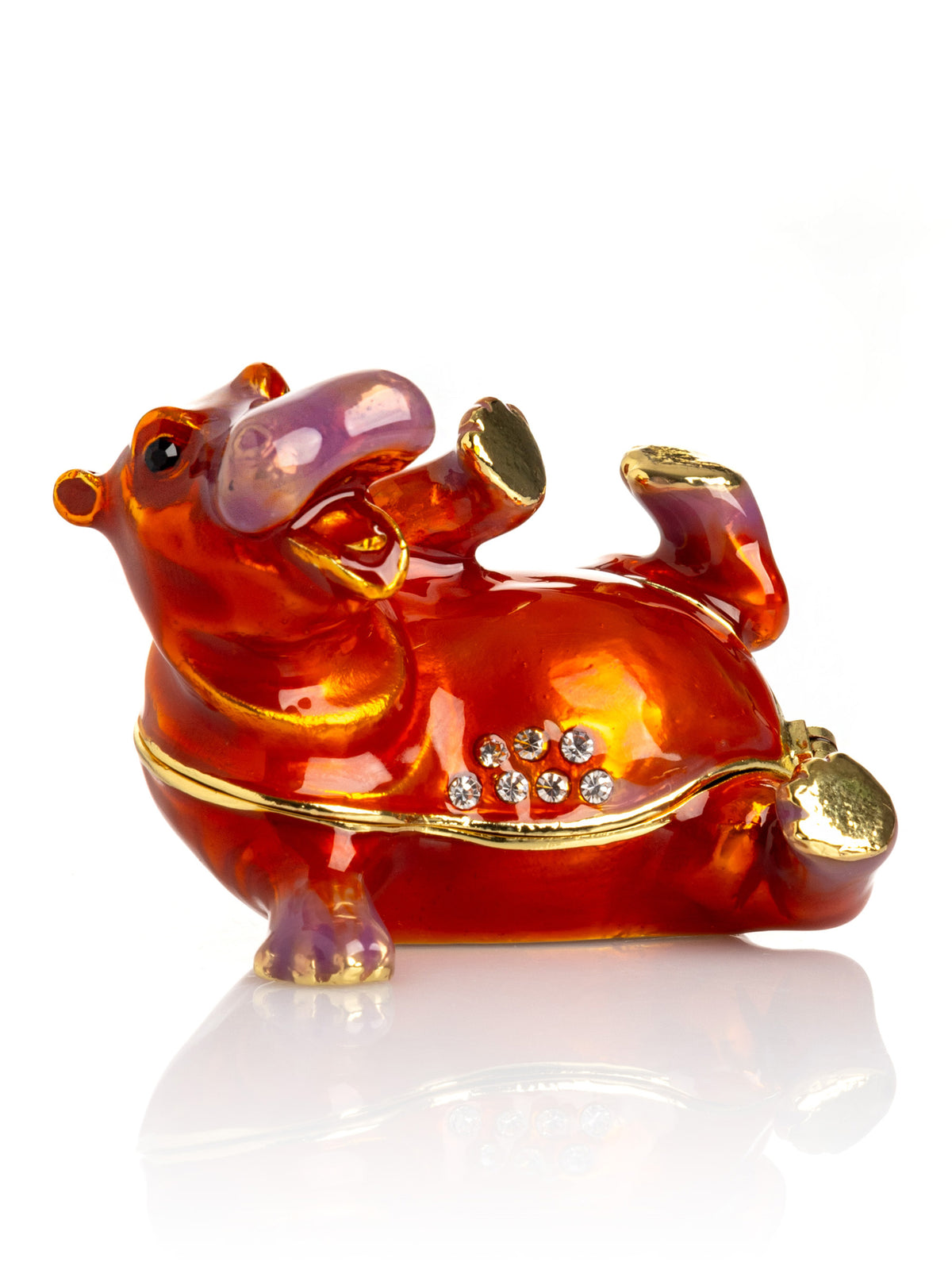 Keren Kopal Happy Hippo Laying on His Back