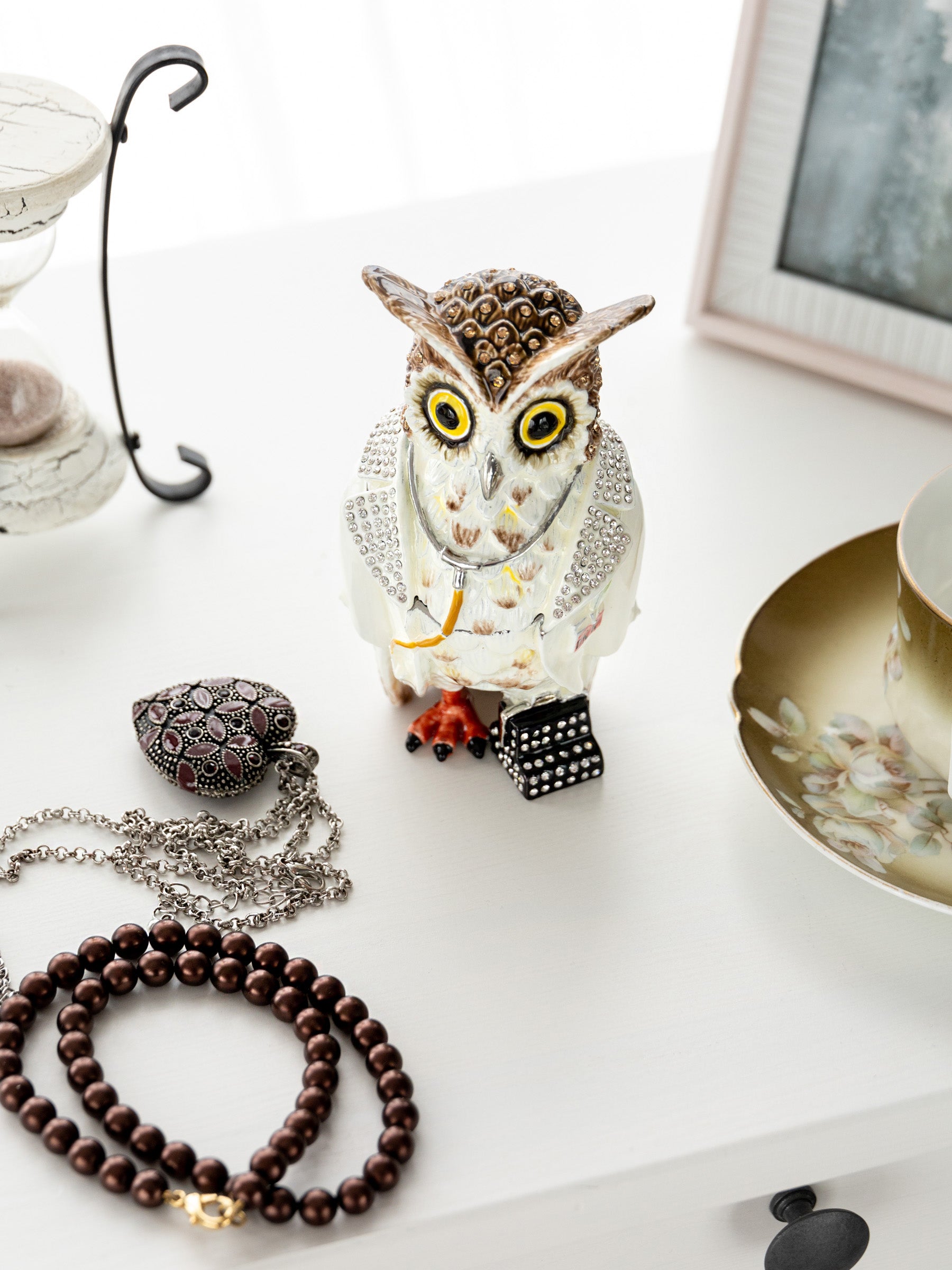 Keren Kopal Owl Doctor Trinket box