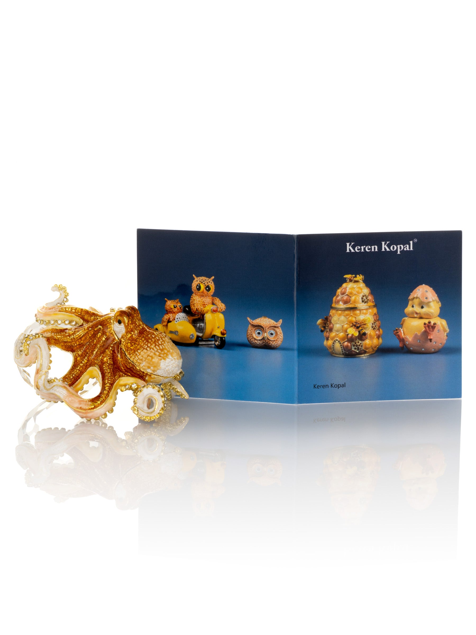 Keren Kopal Crystal Apple with an Octopus