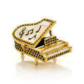 Keren Kopal Golden White Piano with Black Crystals