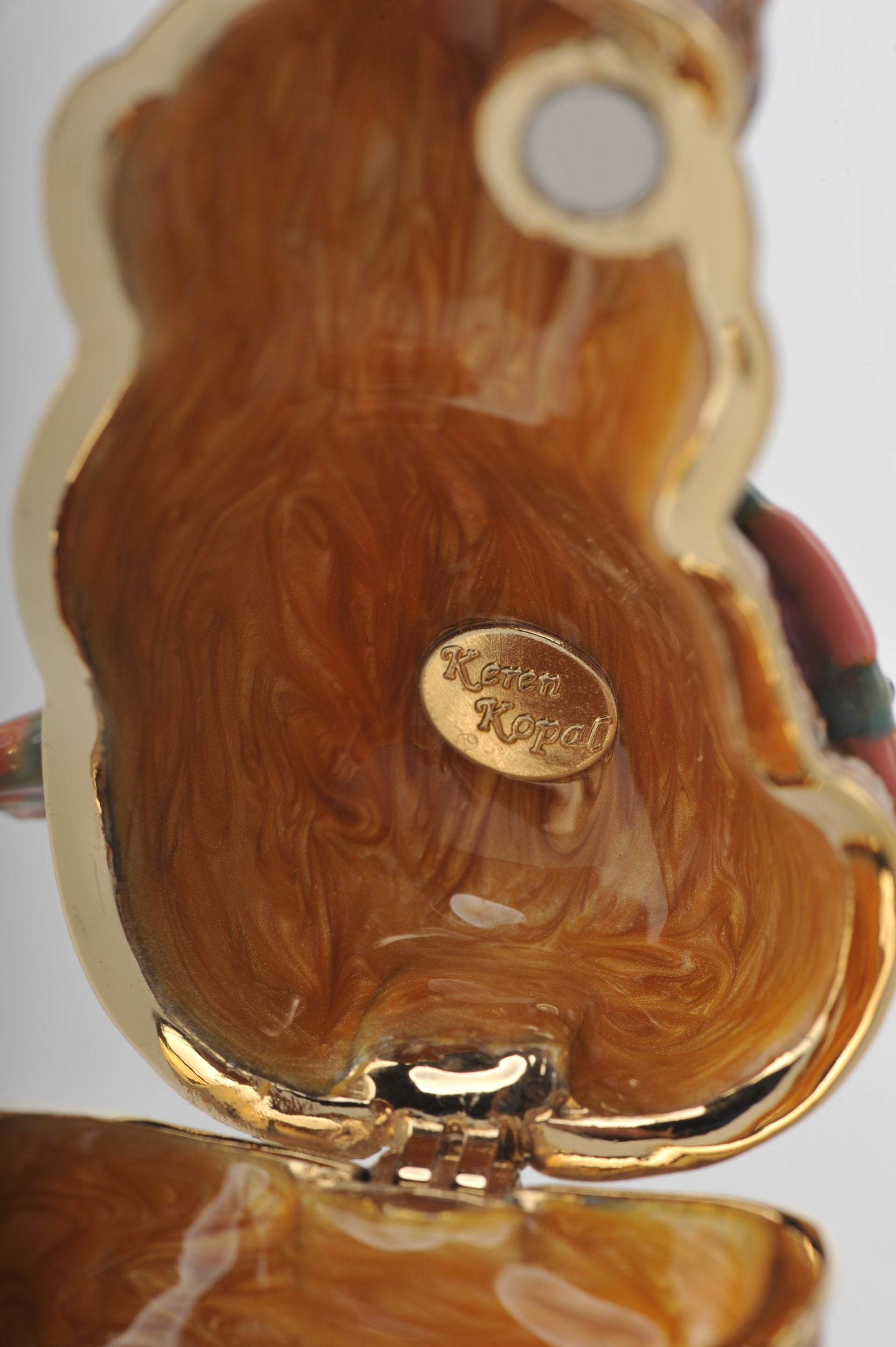 Keren Kopal Brown Bear with a Pink Scarf