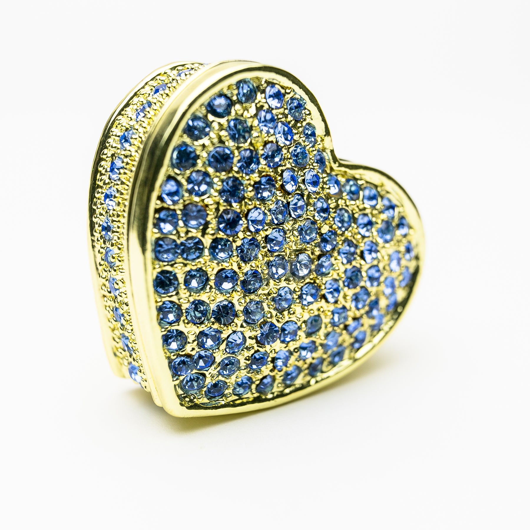 Keren Kopal Golden Blue Heart Decorative Box