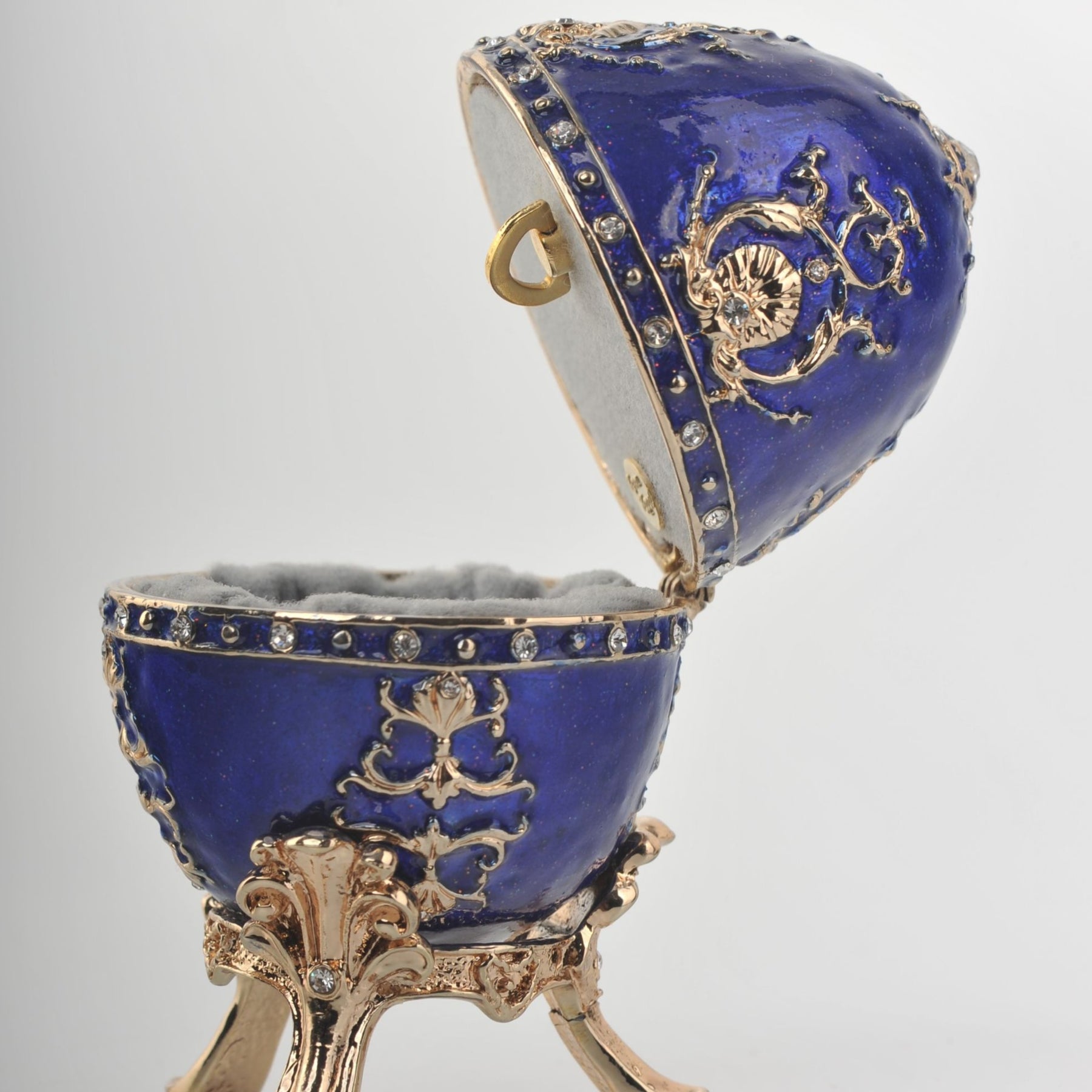 Keren Kopal Blue Faberge Egg Music Box
