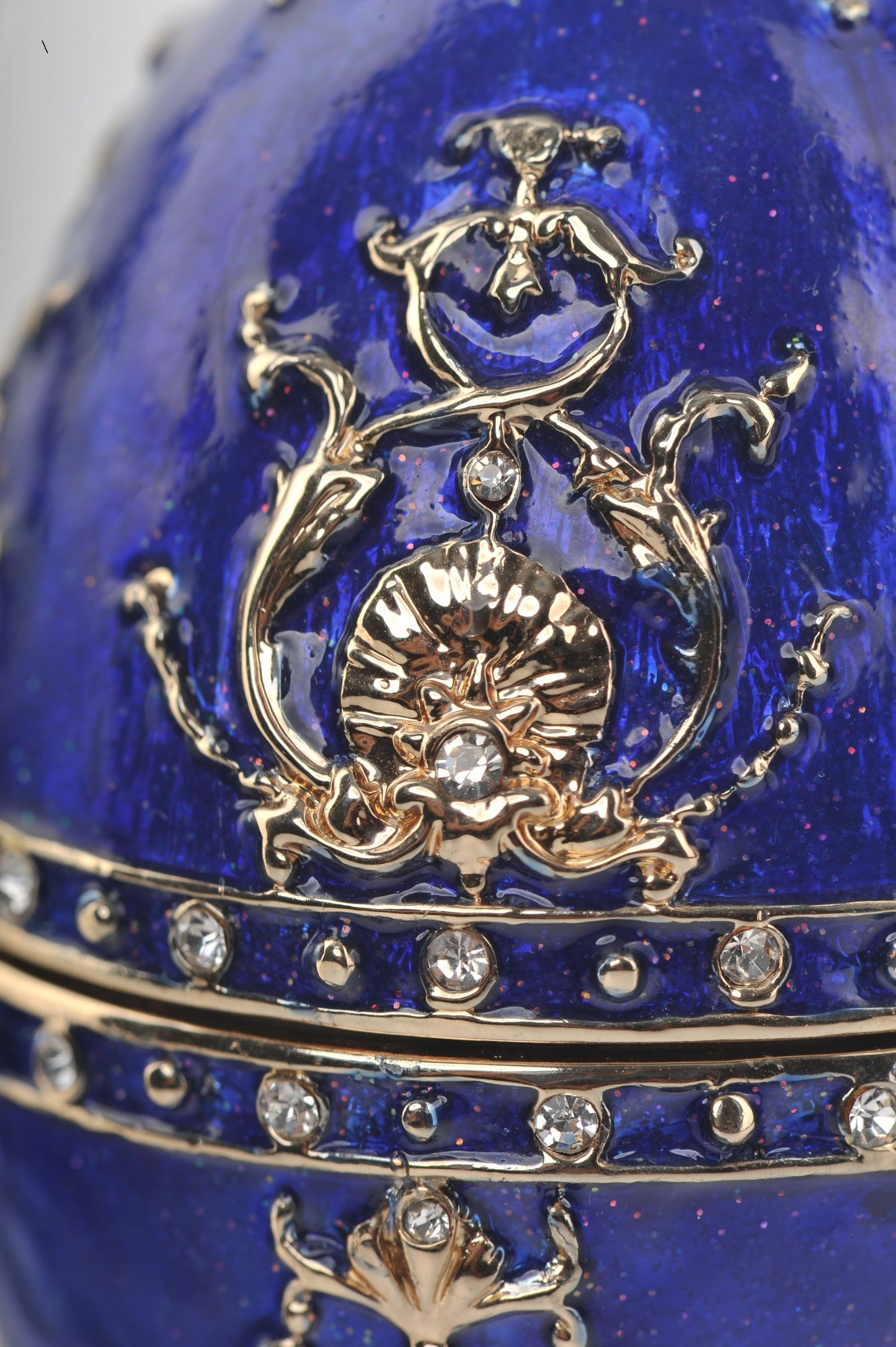 Keren Kopal Blue Faberge Egg Music Box