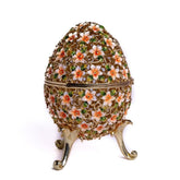 Keren Kopal Faberge Egg Decorated with Flowers