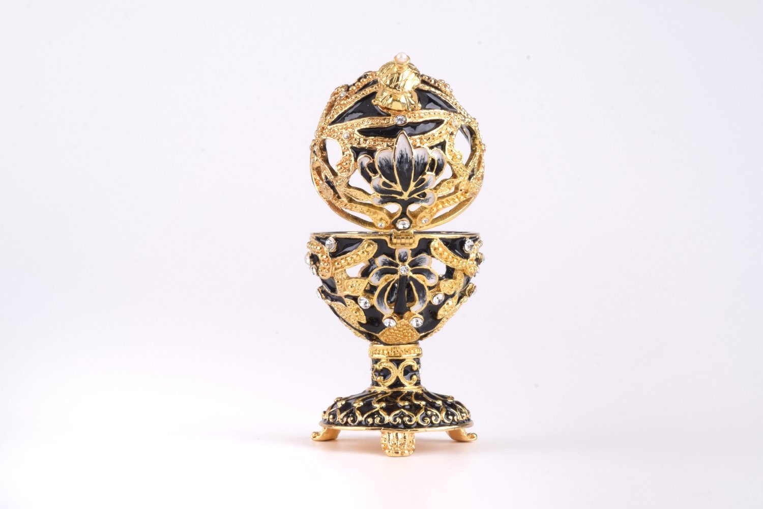 Keren Kopal Gold & Black Faberge Egg