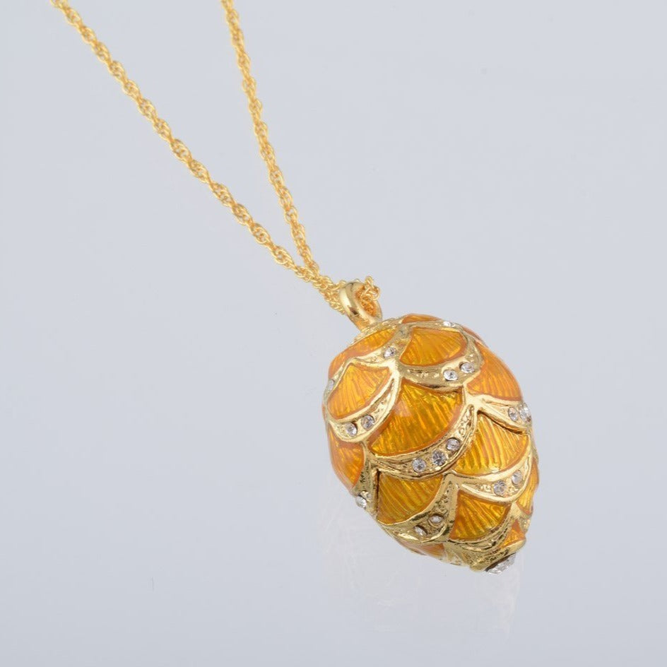 Keren Kopal Gold & Yellow Egg Pendant Necklace