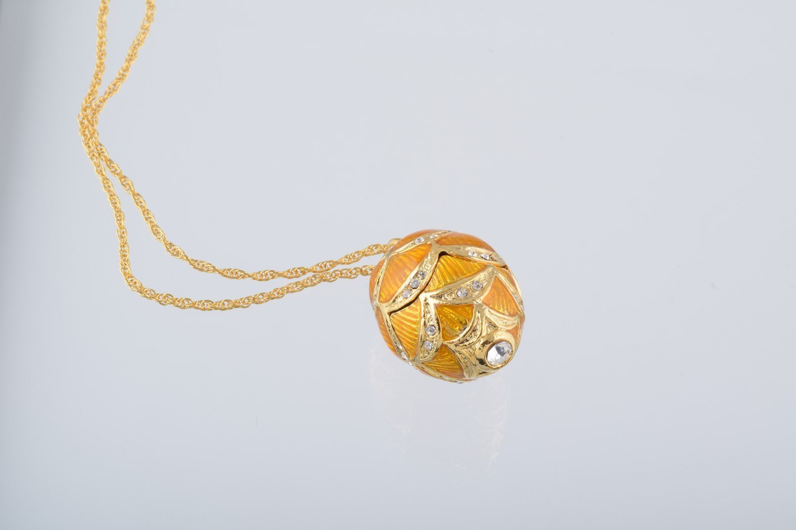 Keren Kopal Gold & Yellow Egg Pendant Necklace