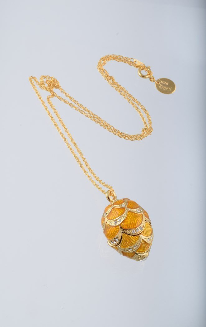 Keren Kopal Gold & Yellow Egg Pendant Necklace