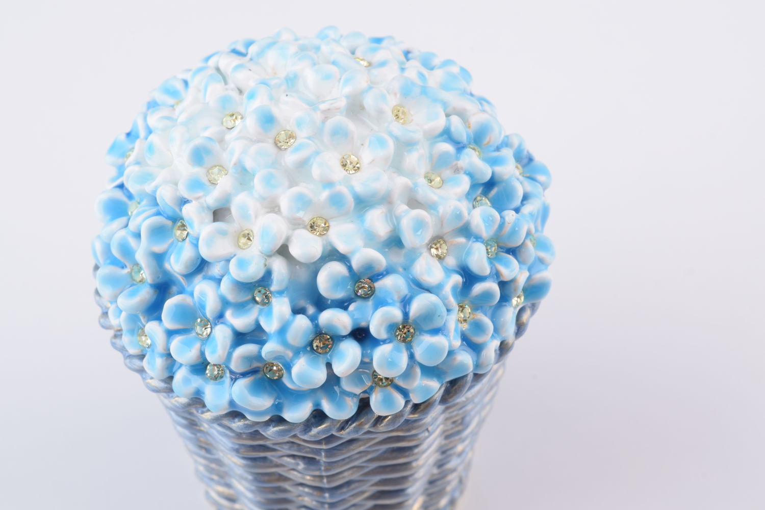 Keren Kopal Blue Flowers in Basket
