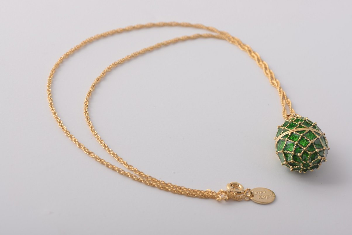 Keren Kopal Dark Green Egg Pendant Necklace