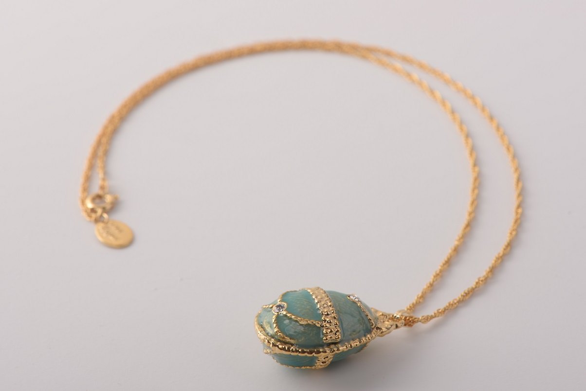 Keren Kopal Light Blue Egg Pendant Necklace