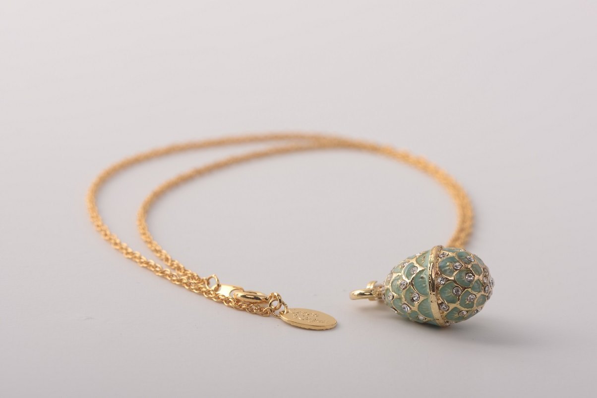 Keren Kopal Mint Egg Pendant Necklace