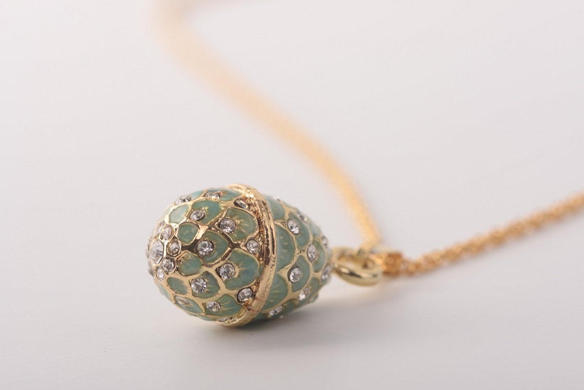 Keren Kopal Mint Egg Pendant Necklace