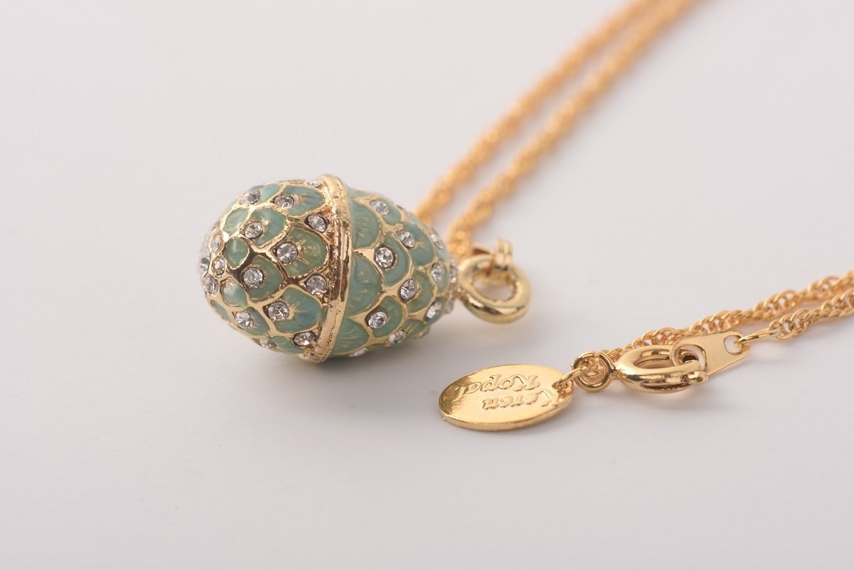 Keren Kopal Mint Egg Pendant Necklace
