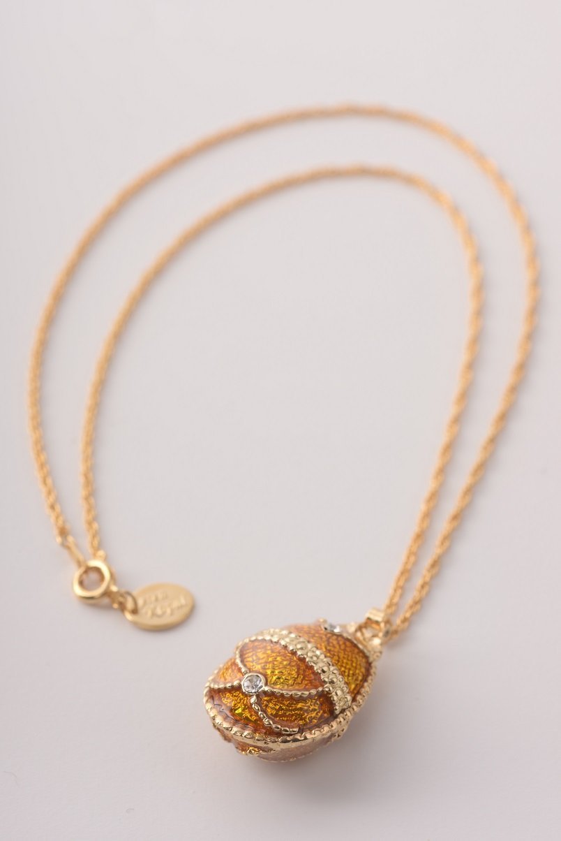 Keren Kopal Mustard Yellow Egg Pendant Necklace