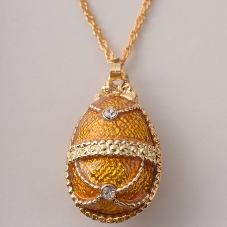 Keren Kopal Mustard Yellow Egg Pendant Necklace