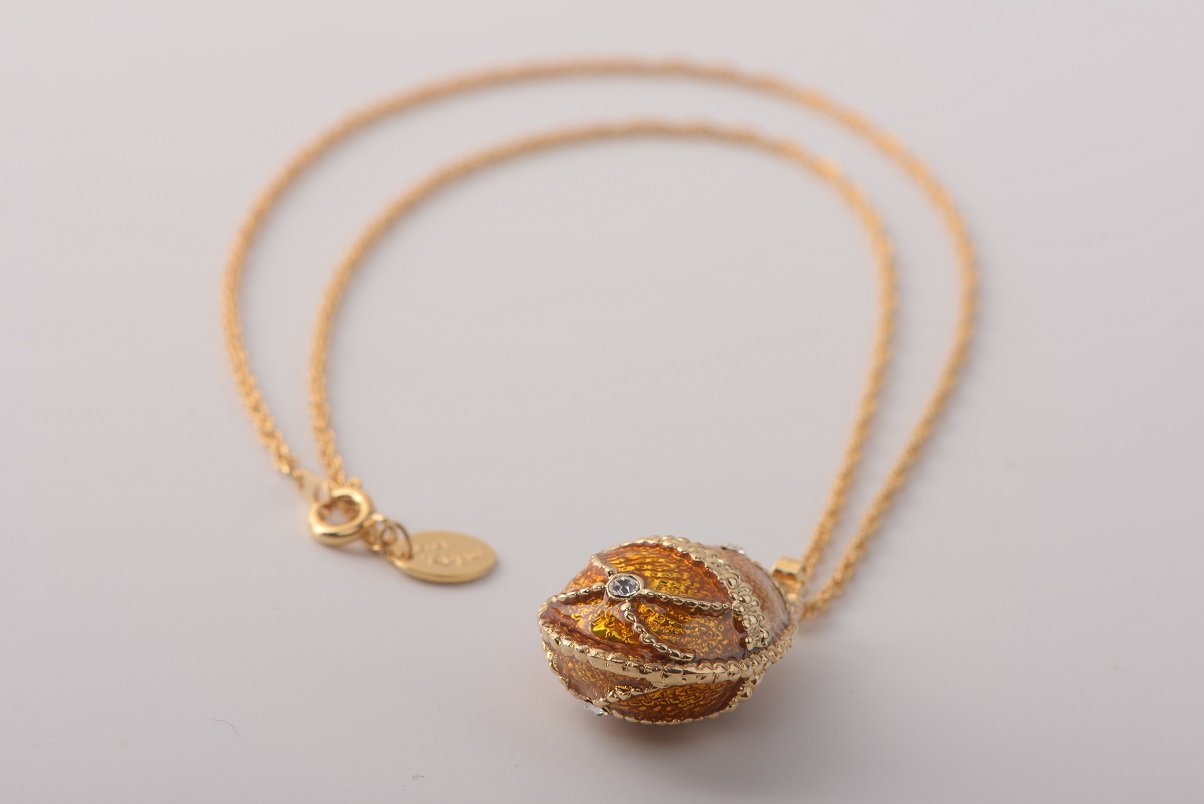 Keren Kopal Mustard Yellow Egg Pendant Necklace