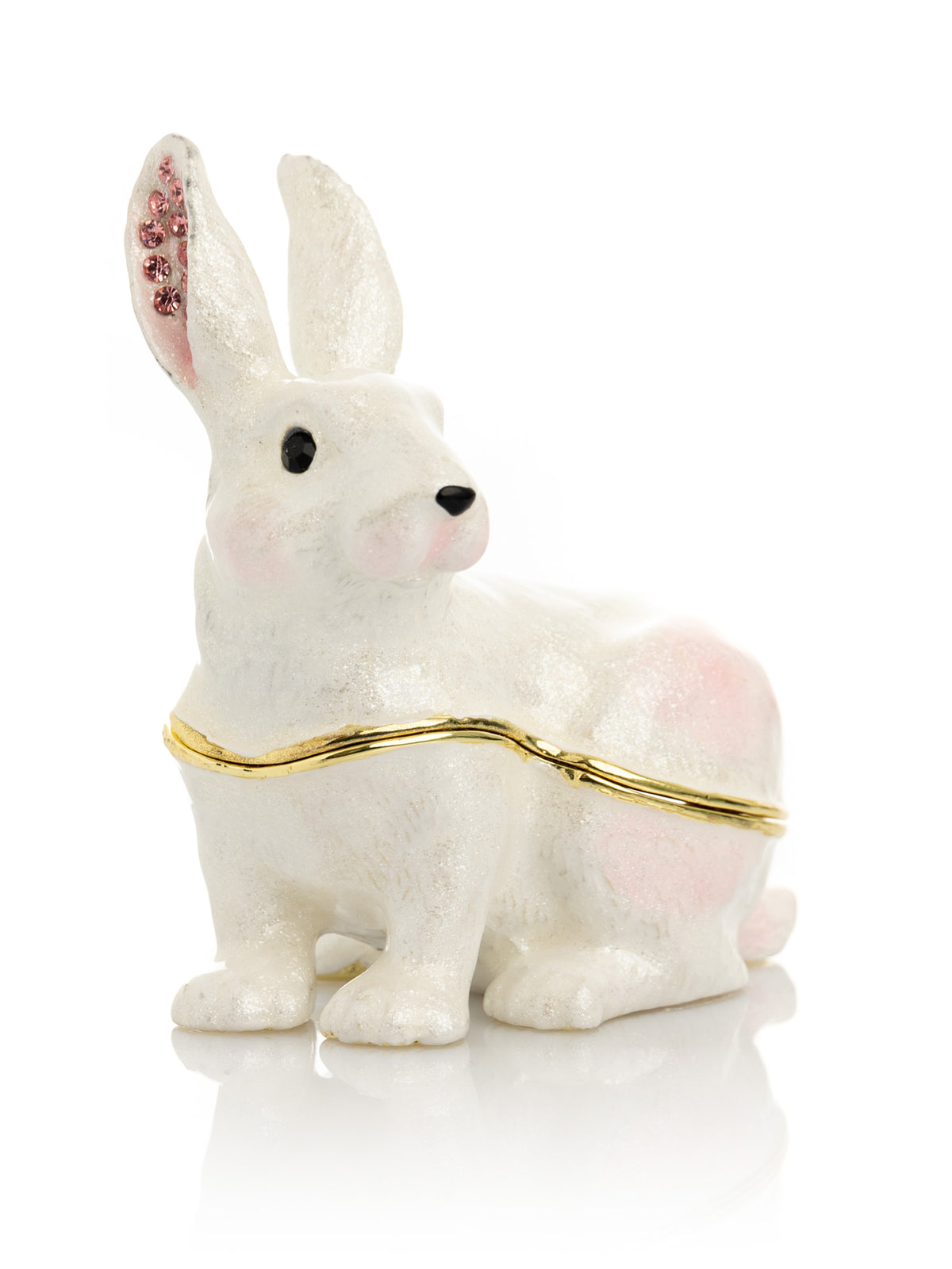 Keren Kopal White Bunny Trinket Box