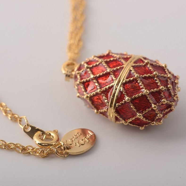 Keren Kopal Red Egg Pendant Necklace