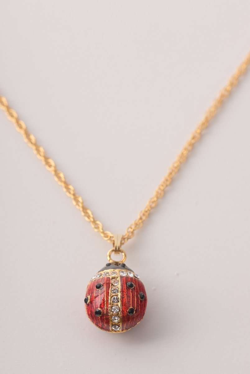 Keren Kopal Red Ladybug Pendant Necklace