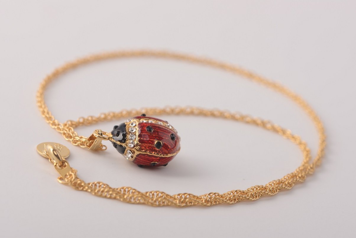Keren Kopal Red Ladybug Pendant Necklace