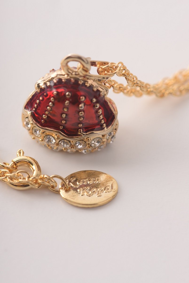 Keren Kopal Red Purse Pendant Necklace