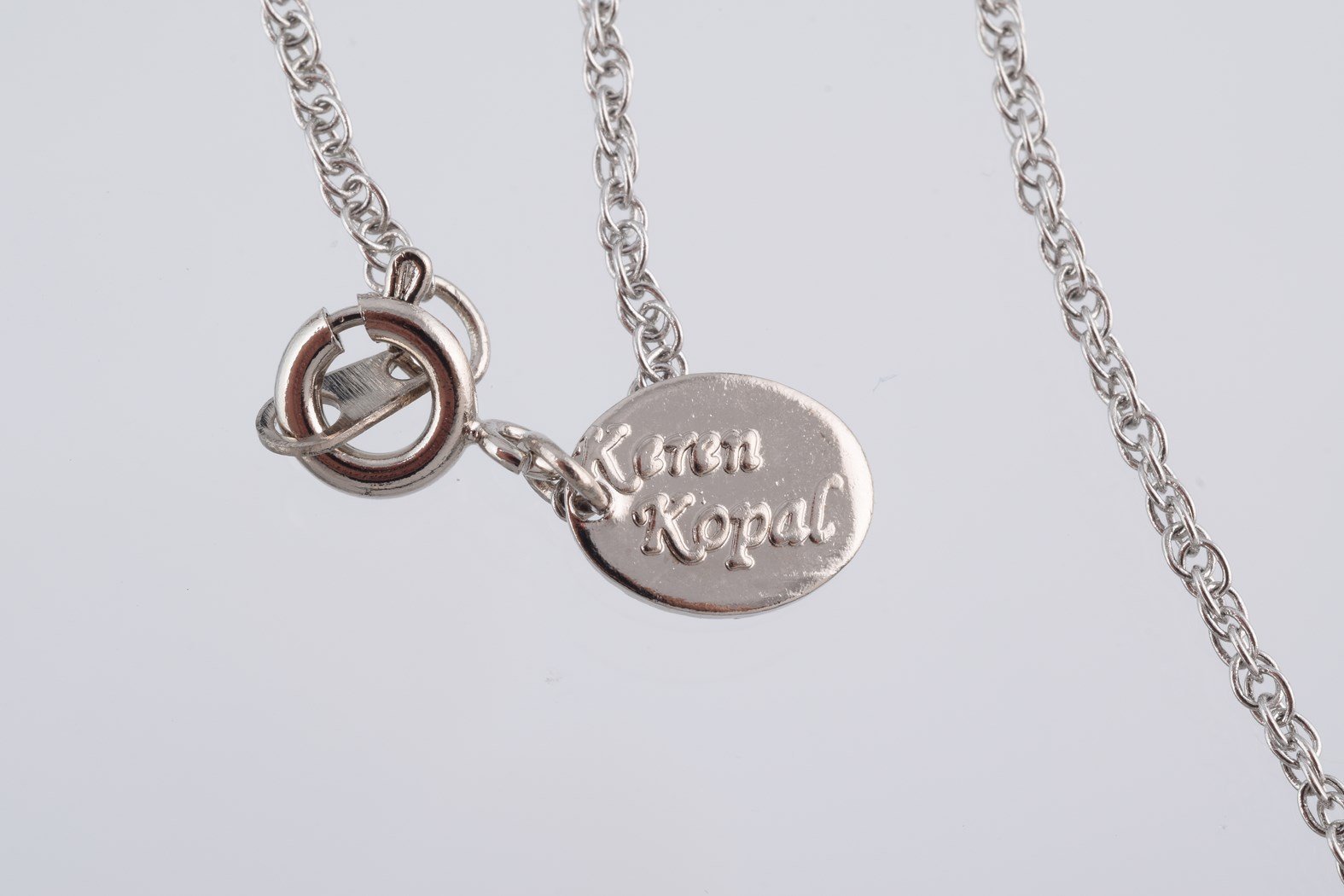 Keren Kopal Silver & Black Pearl Egg Pendant Necklace