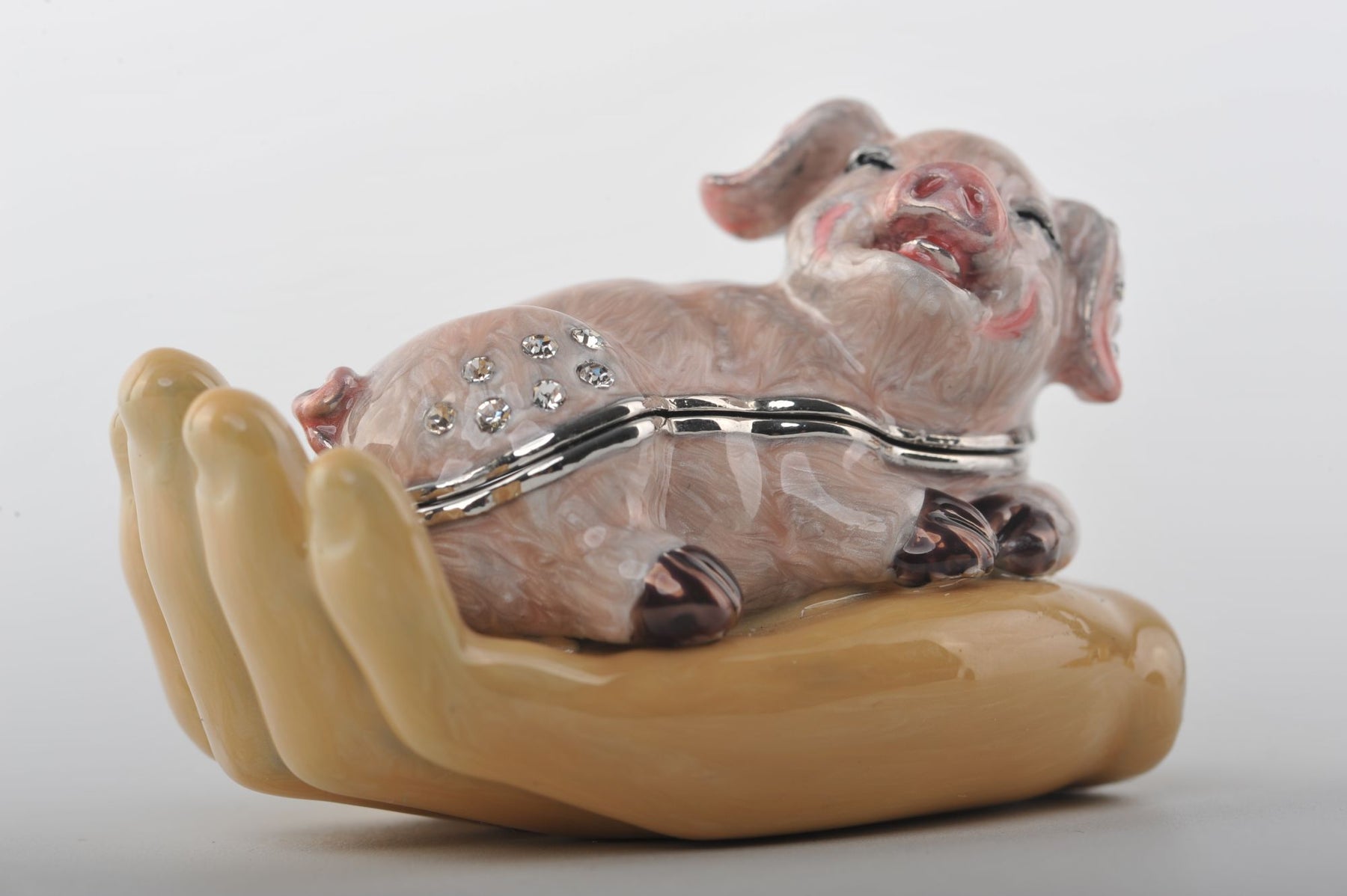 Keren Kopal Zodiac Pig Laying on Hand