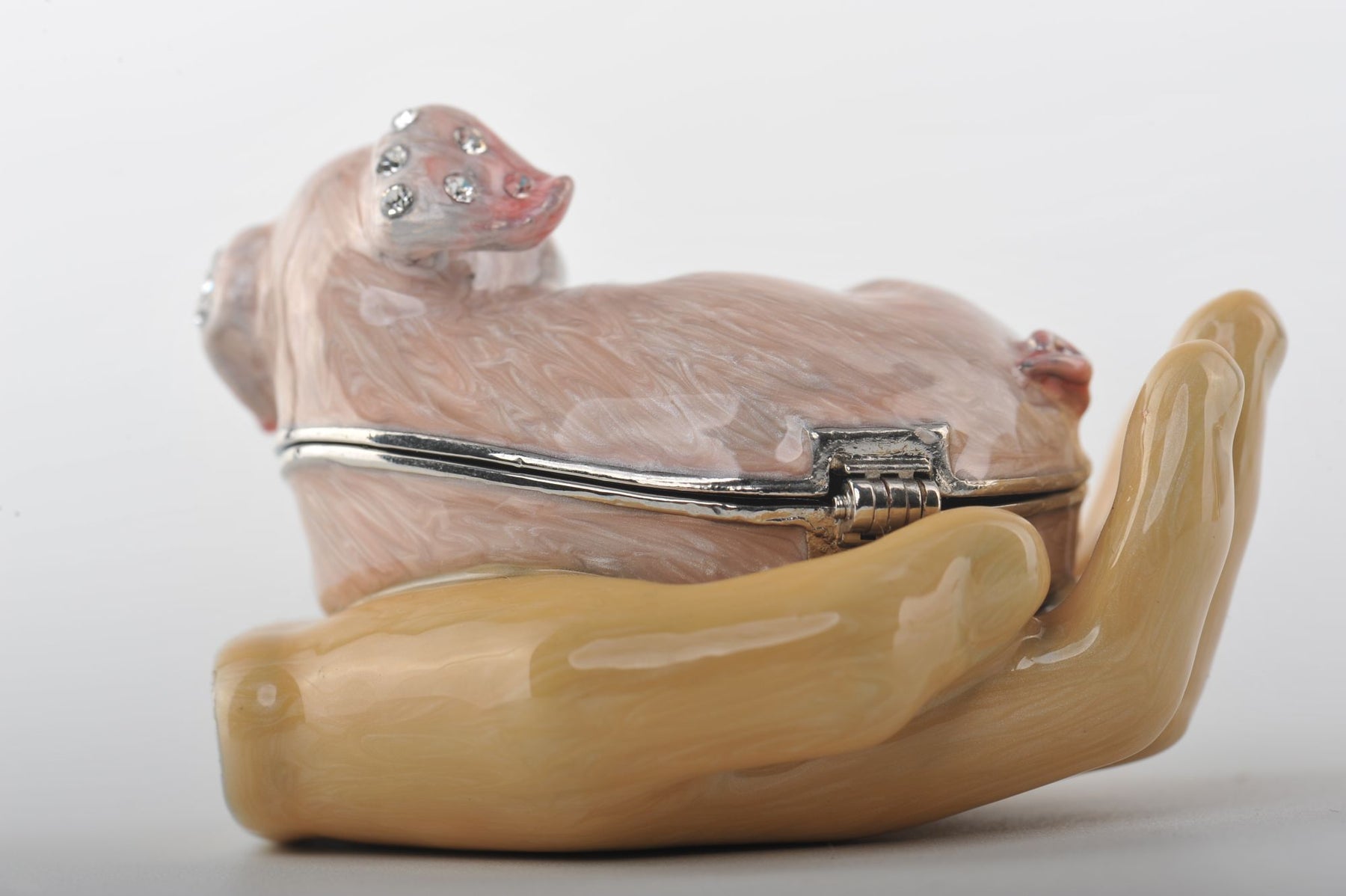 Keren Kopal Zodiac Pig Laying on Hand