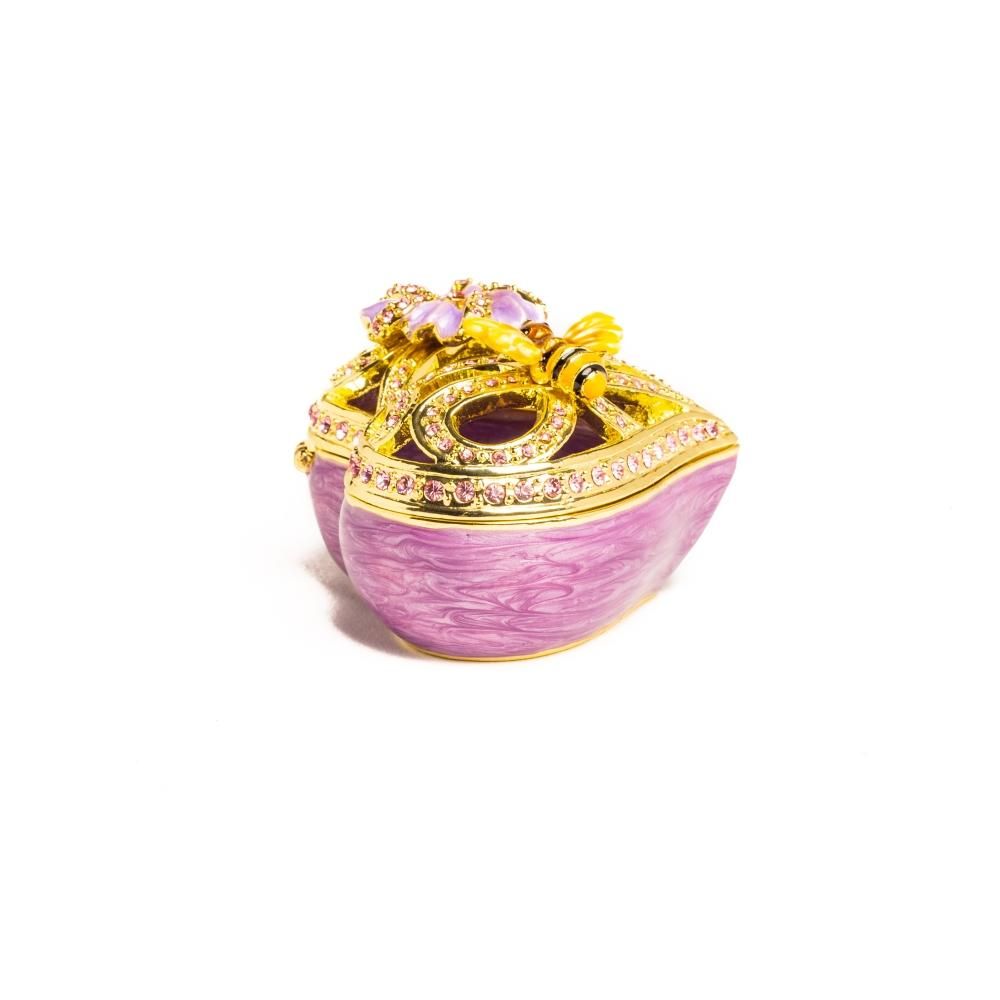 Keren Kopal Golden Purple Heart Decorative Box