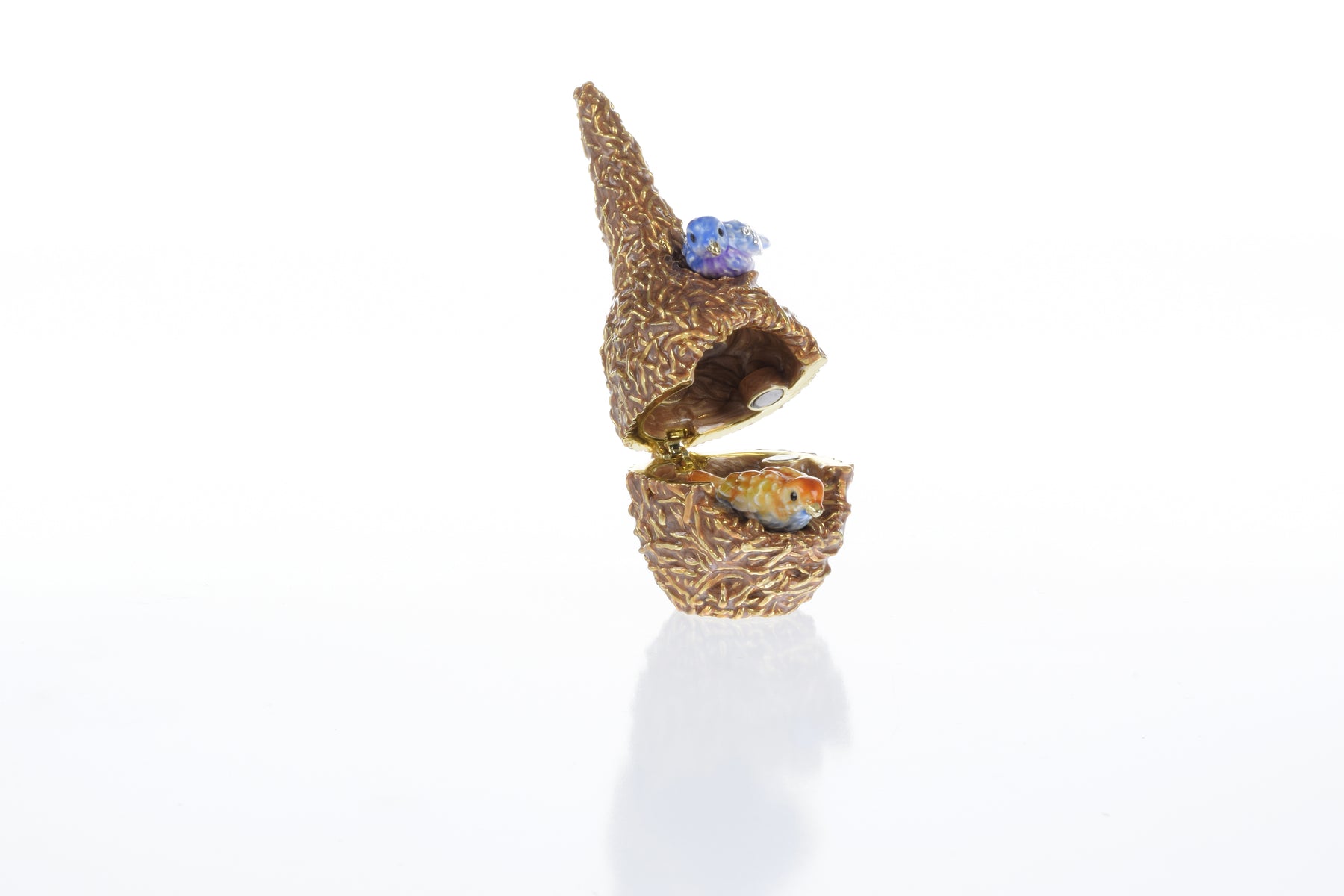 Keren Kopal Two love Birds in a nest Trinket Box