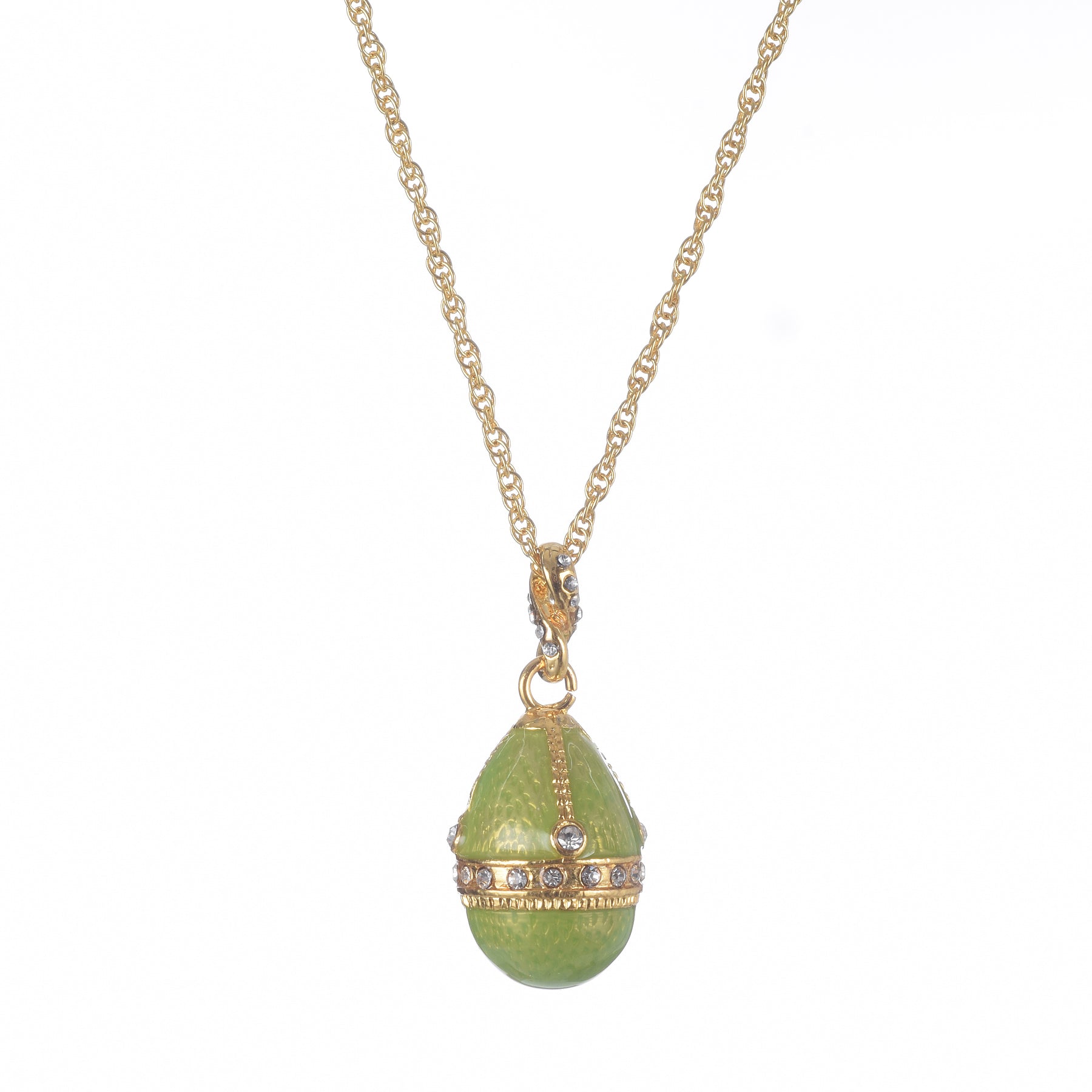 Keren Kopal Gold & Green Egg Pendant Gold Necklace