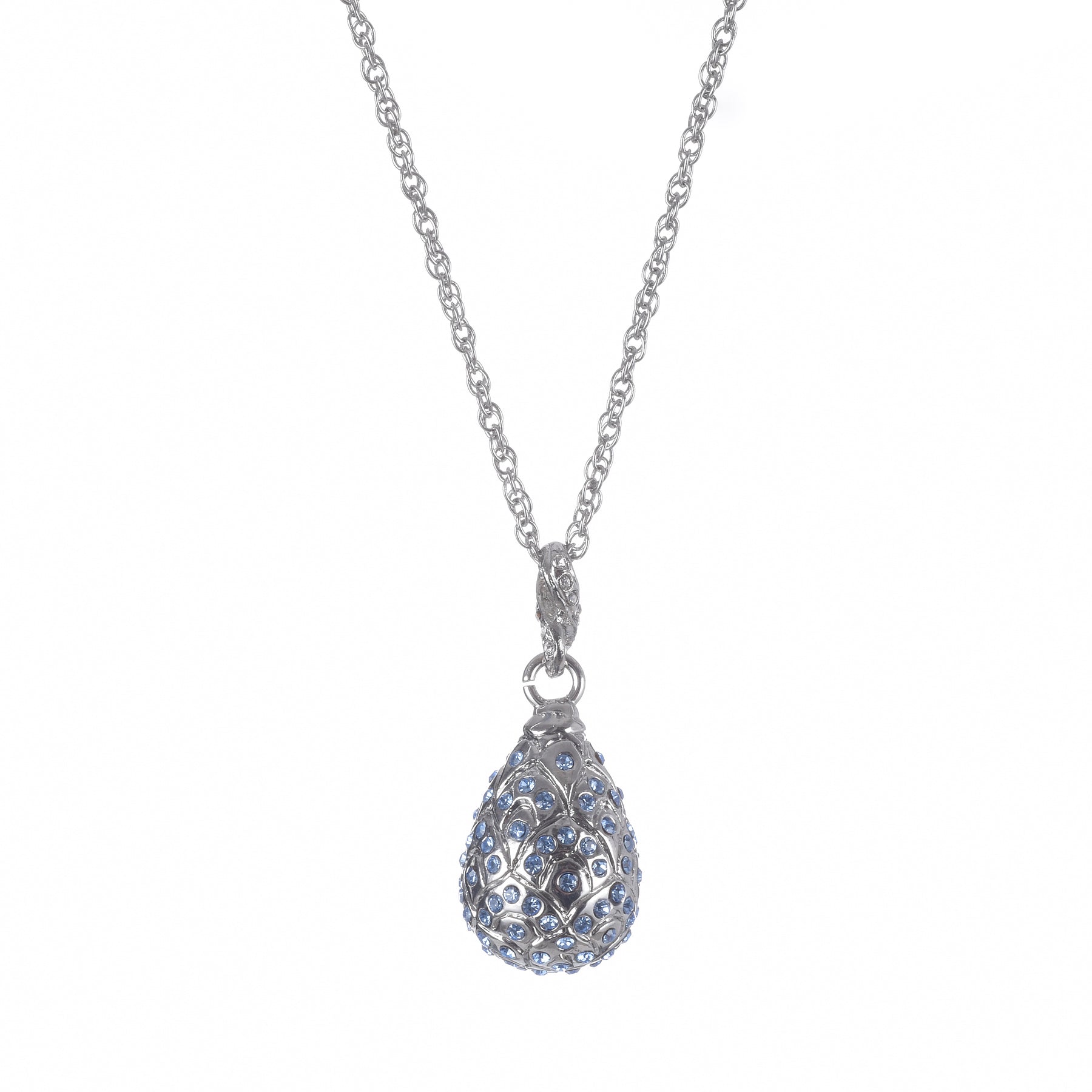 Keren Kopal Silver Egg Pendant Necklace