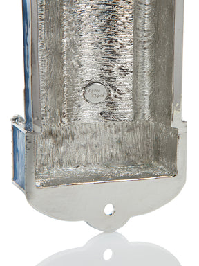 Blue Western Wall style Mezuzah