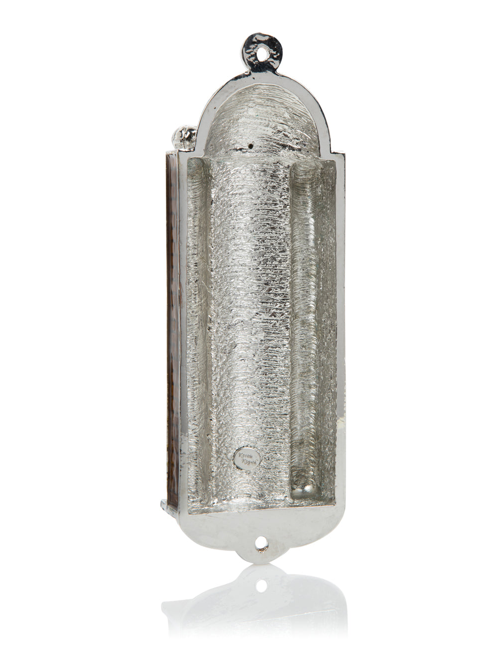 Brown Judaica style Mezuzah