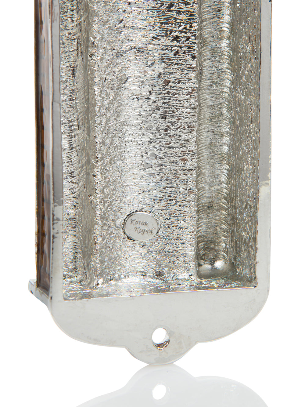 Brown Judaica style Mezuzah
