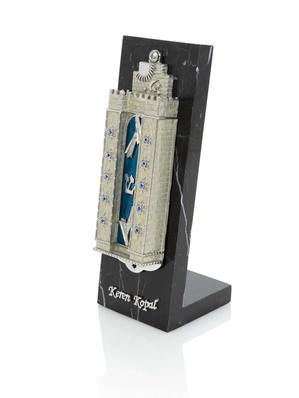 Western Wall style Decorated Mezuzah