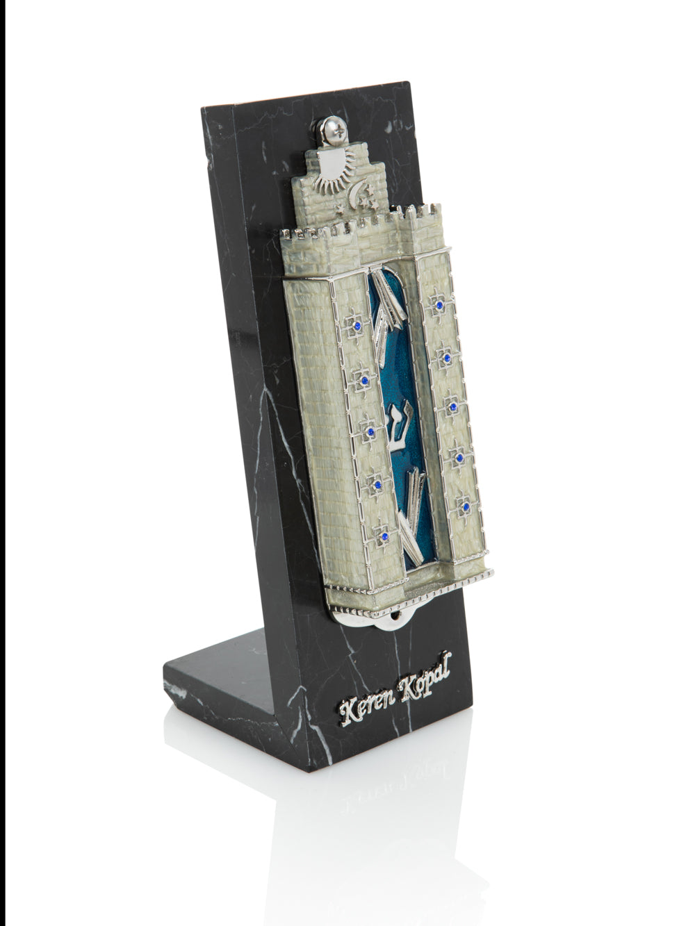 Western Wall style Decorated Mezuzah