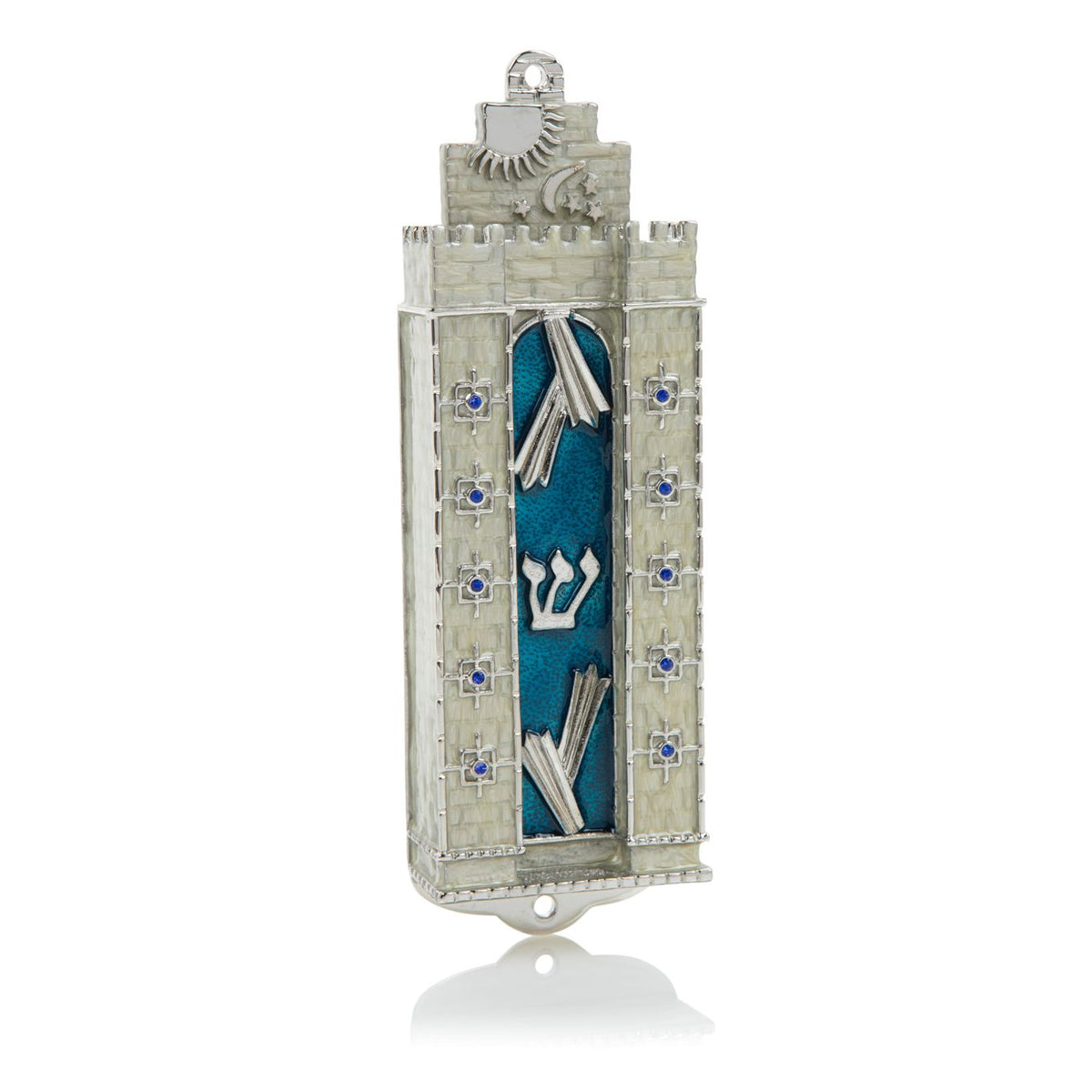 Western Wall style Decorated Mezuzah